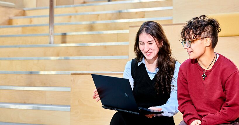 Stephenson Building engineering students